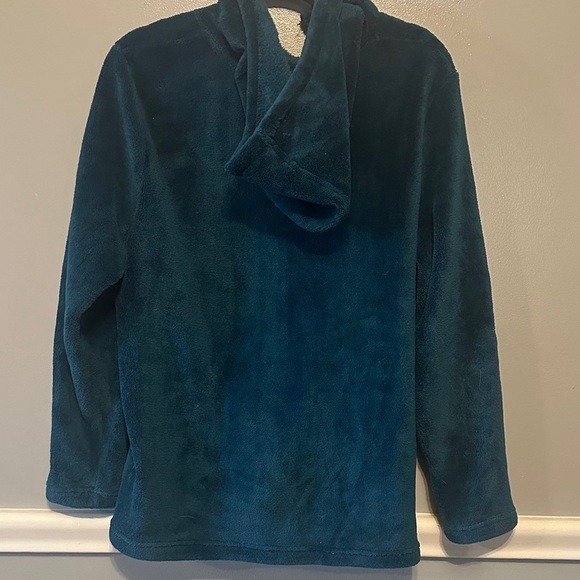 Basic Editions Women's Deep Teal Teddy Jacket - Picture 6 of 8